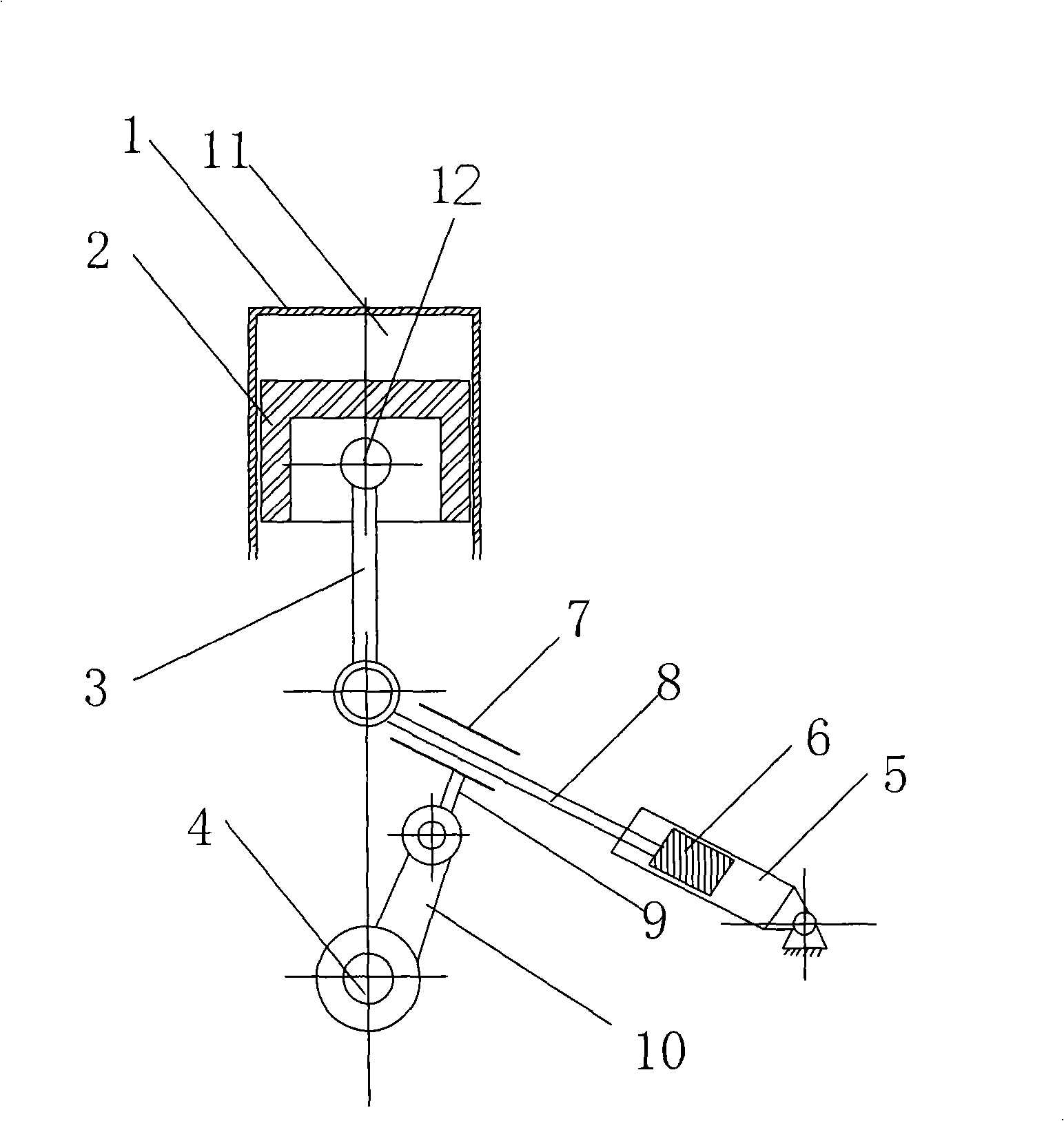 Engine with variable compression ratio