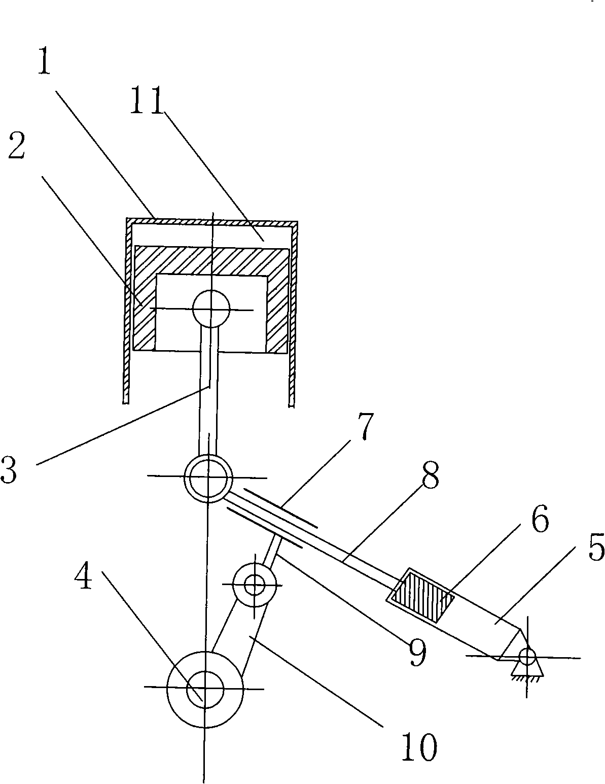 Engine with variable compression ratio