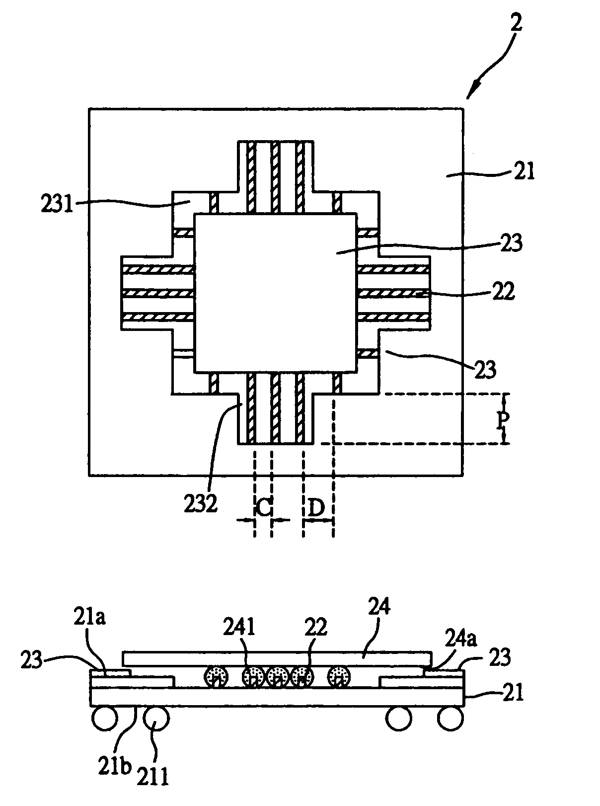 Chip carrier for semiconductor chip