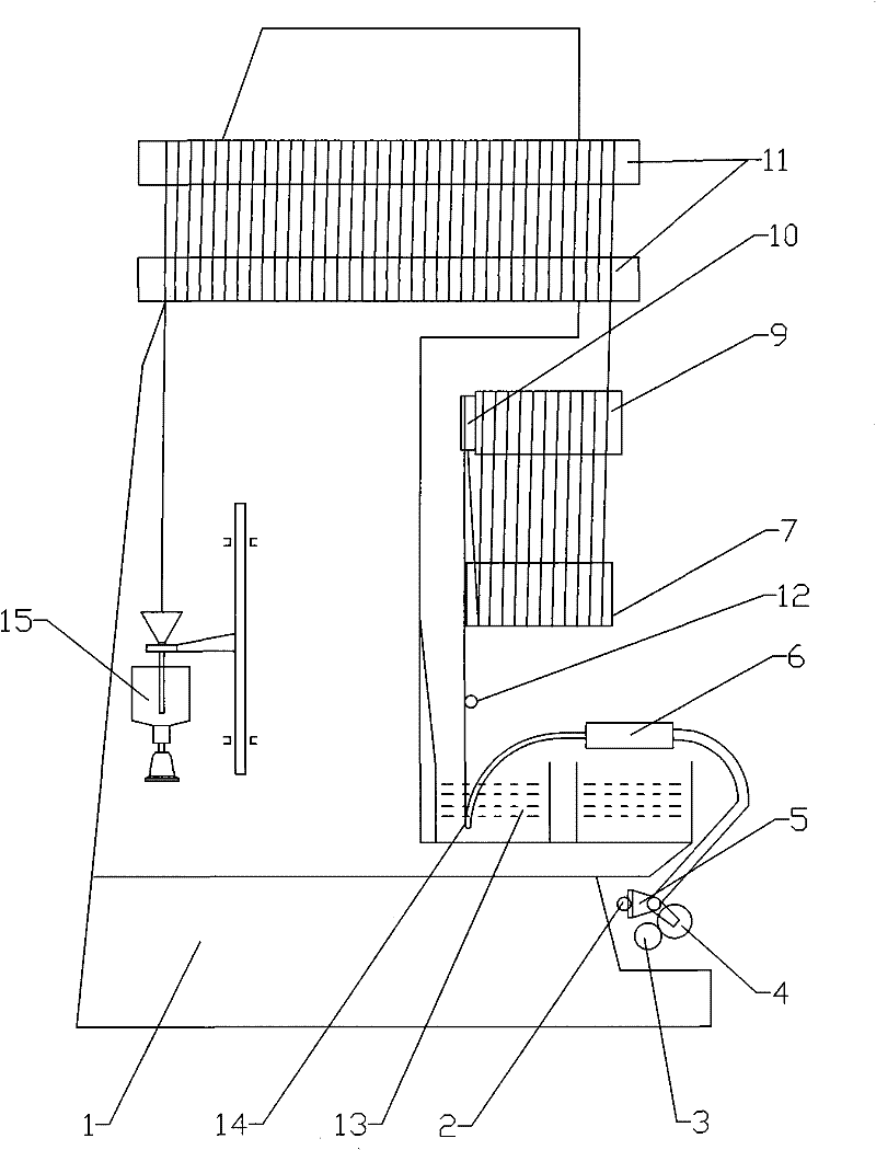 Viscose filament yarn semi-continuous spinning machine and spinning process thereof