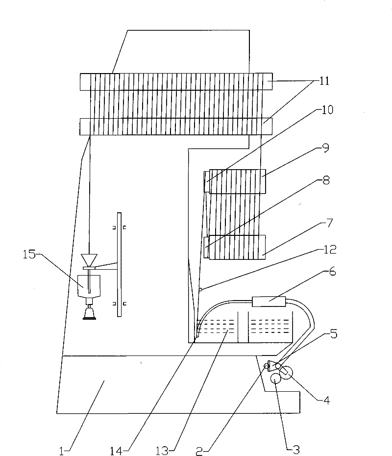 Viscose filament yarn semi-continuous spinning machine and spinning process thereof