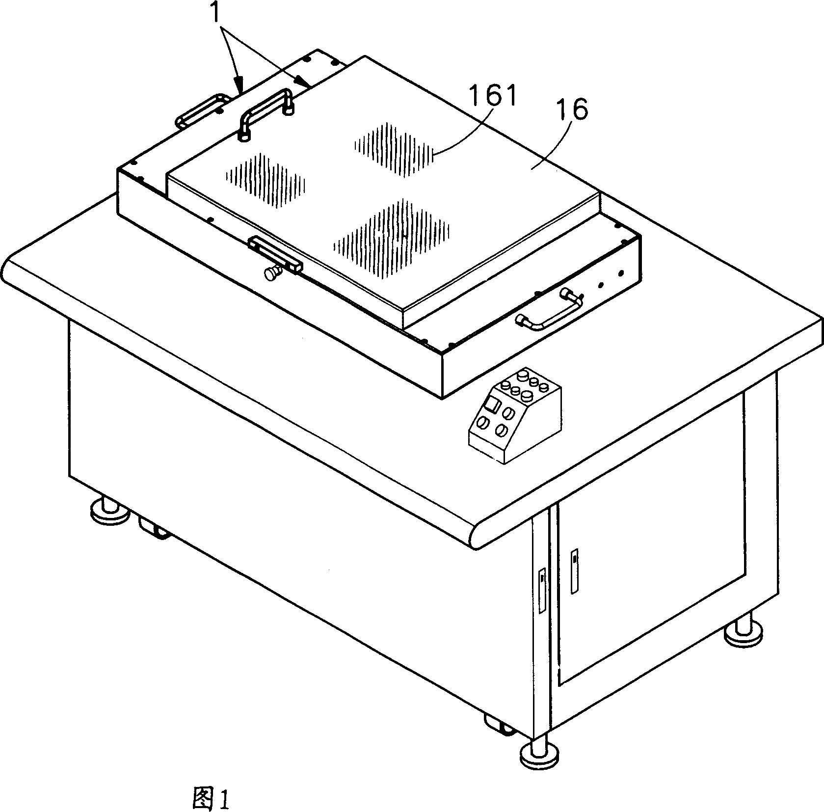 Testing fixture and machine station combination device