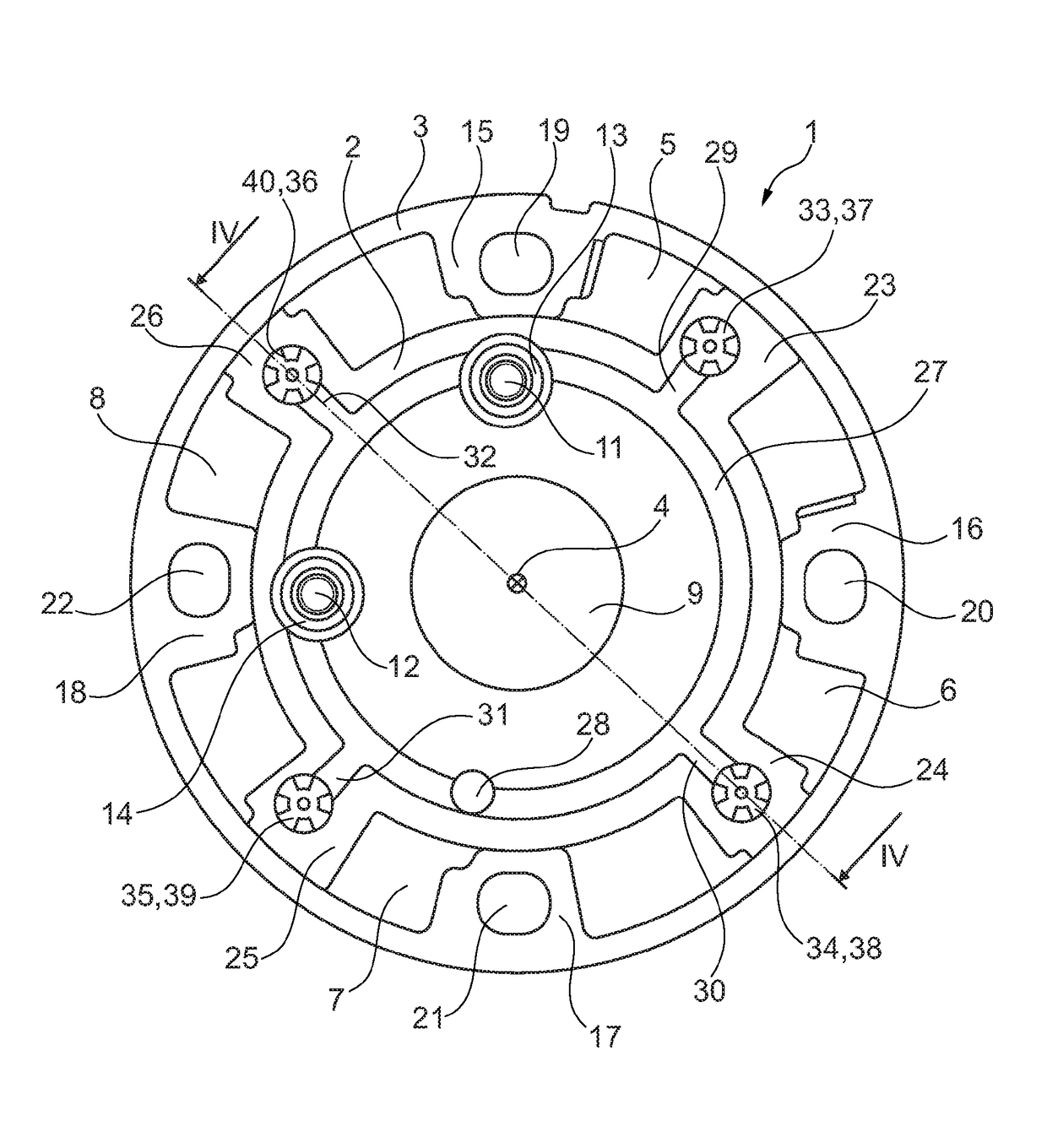 Camshaft adjuster including a discharge valve