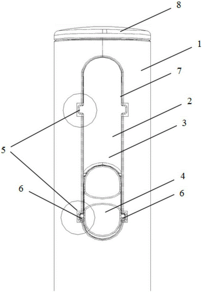 Handle structure of dust collector