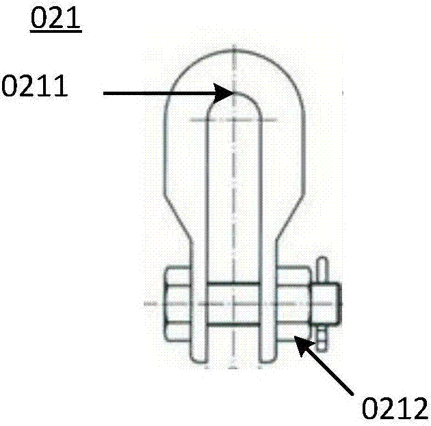 Y-type tensile insulator string and tensile tower