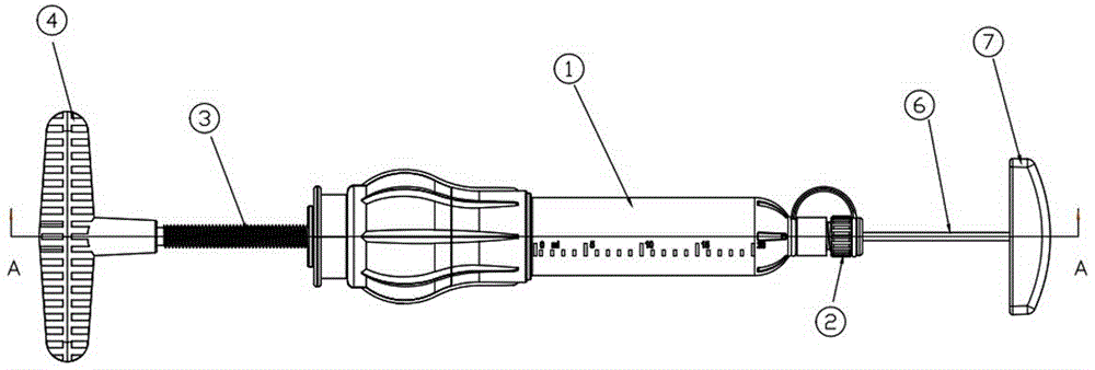 Integrated bone cement injection device with stirring function and injection function