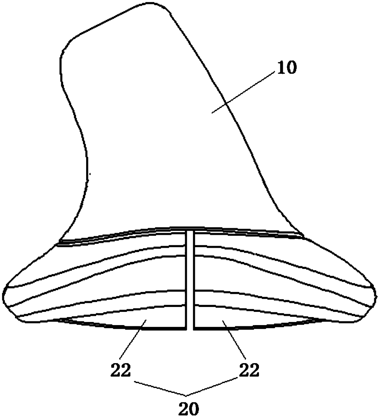 Ball and socket joint filling bone block