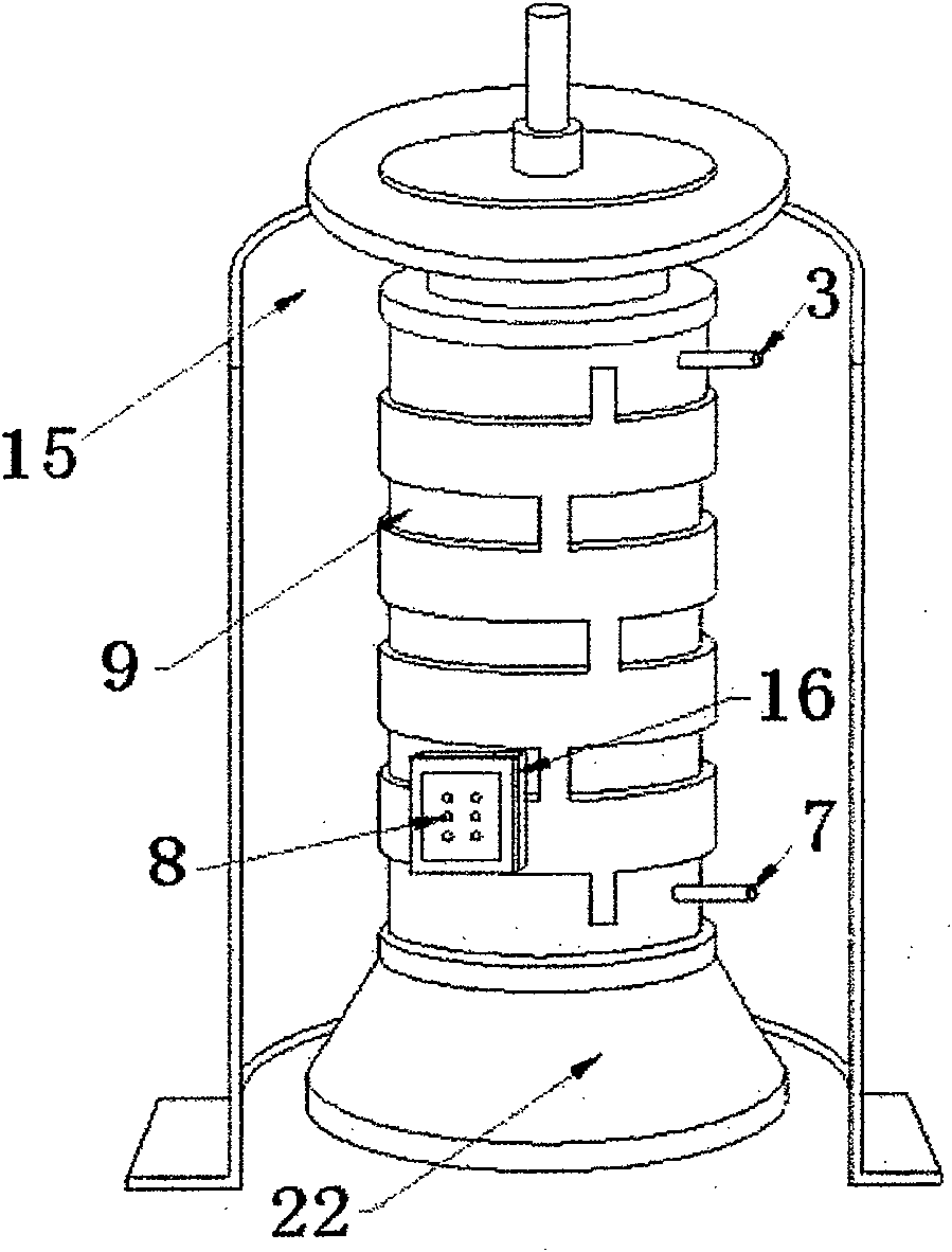 Electric vehicle-mounted complete closed internal liquid cooling, external wind cooling type switch reluctance motor