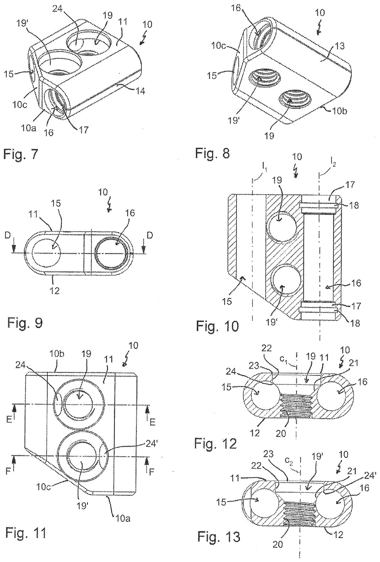 Rod system including at least two rods and connector device for rods