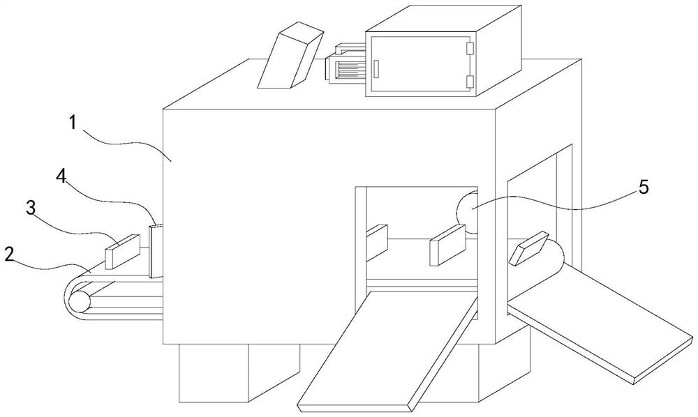 Labeling device for corrugated carton production and label detection mechanism thereof