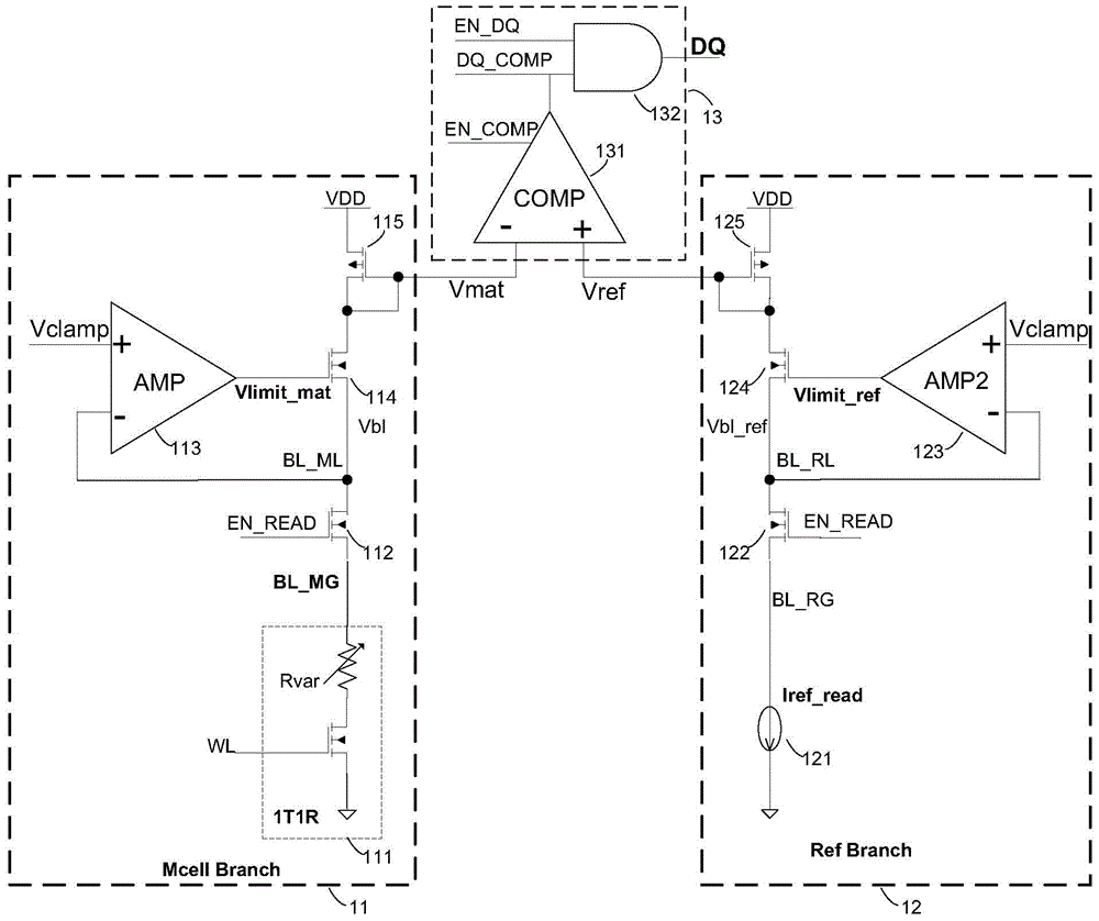 A kind of rram sensitive amplifier