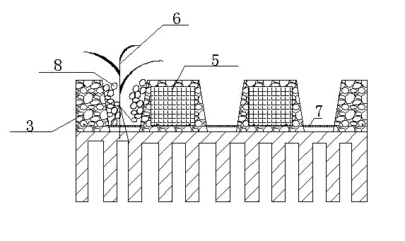 Composite lightweight concrete ecological floating island