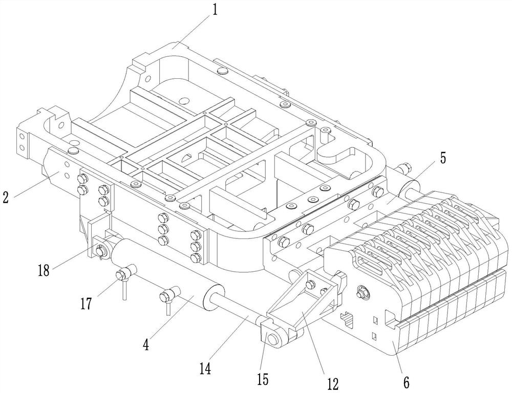 A center of gravity adjustment device for a tractor and its application method