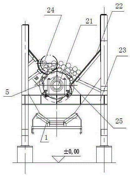 Automatic efficient peeling line for small diameter logs