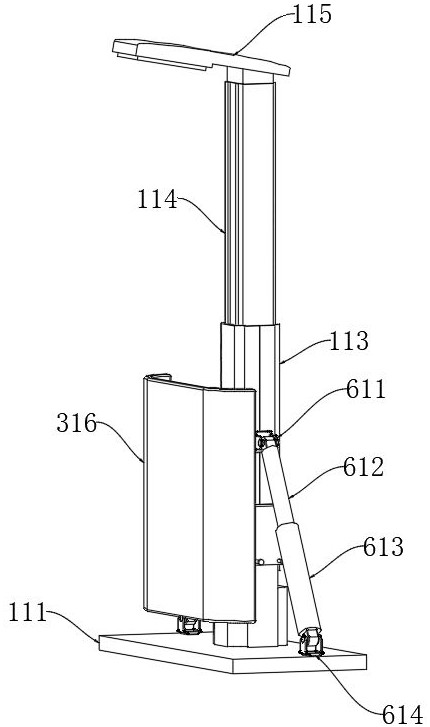 Smart city street lamp with high-strength supporting effect