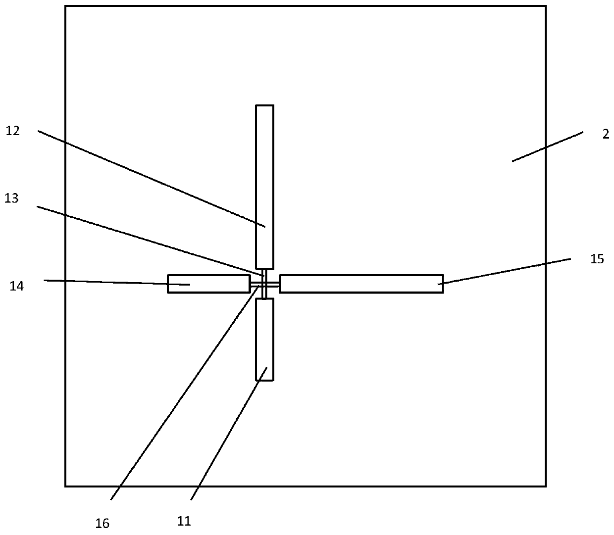 Patch antenna with reconfigurable directional diagram