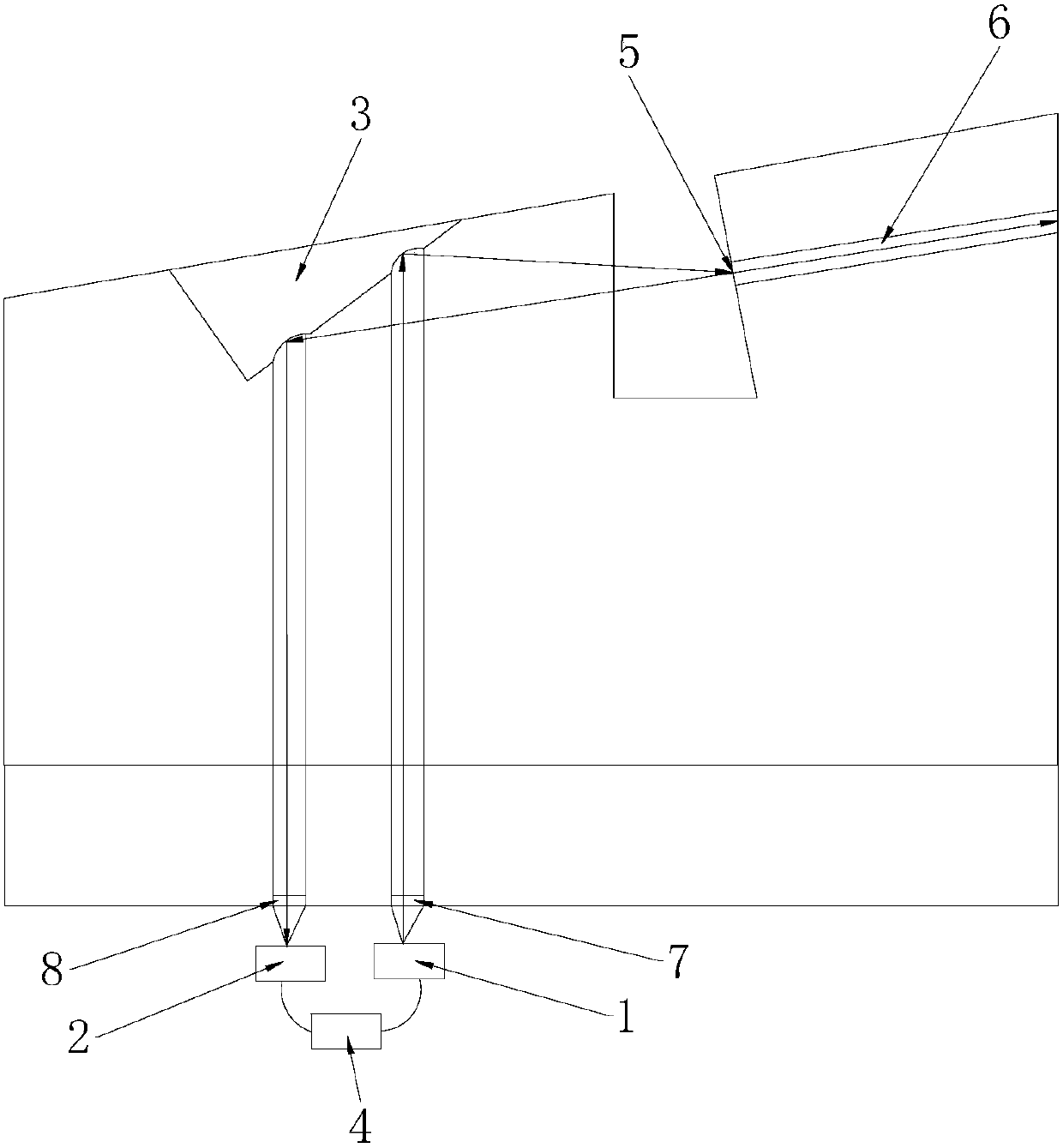 Monitoring system and monitoring method for transmitting power of SR4 optical module