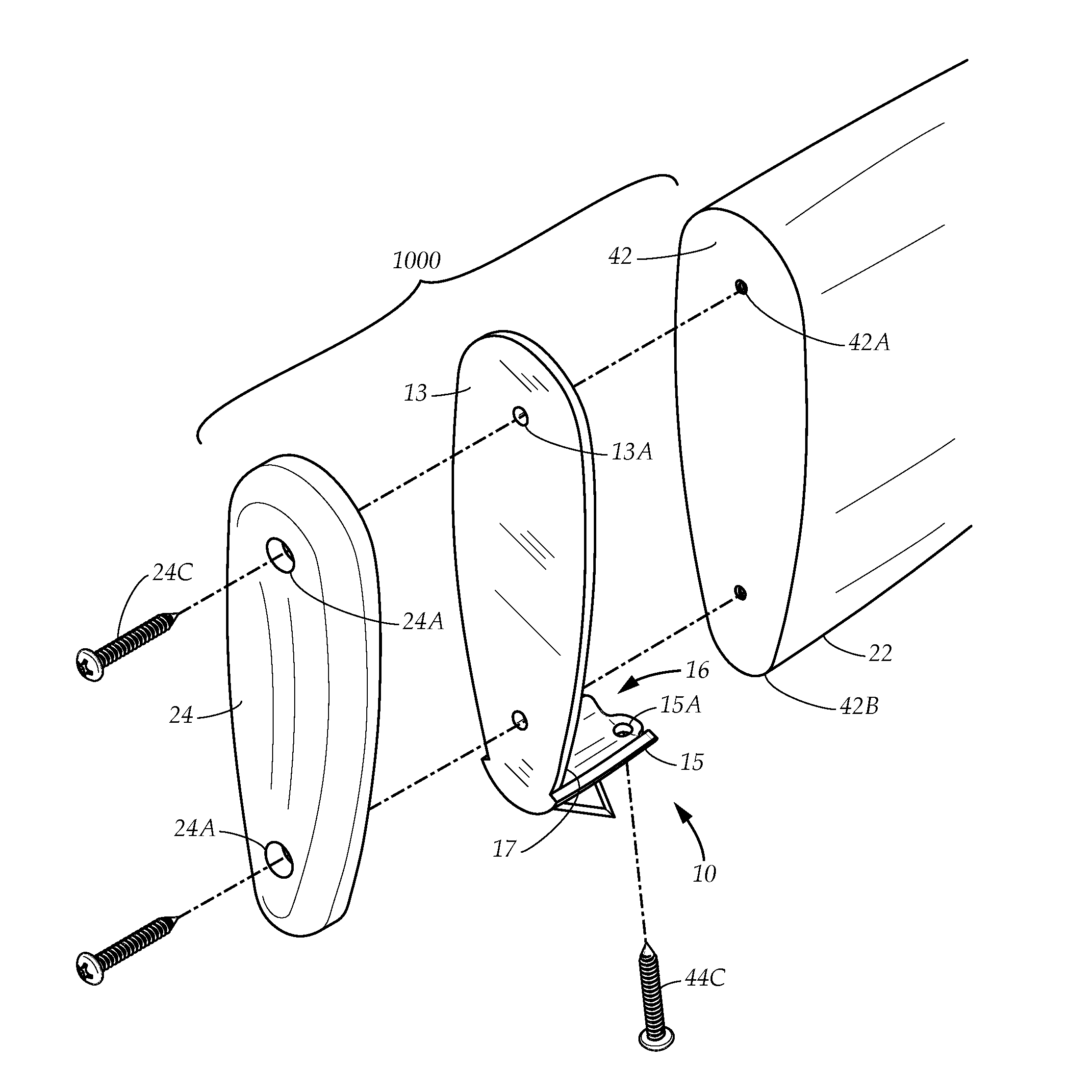 Blade attachment for firearms