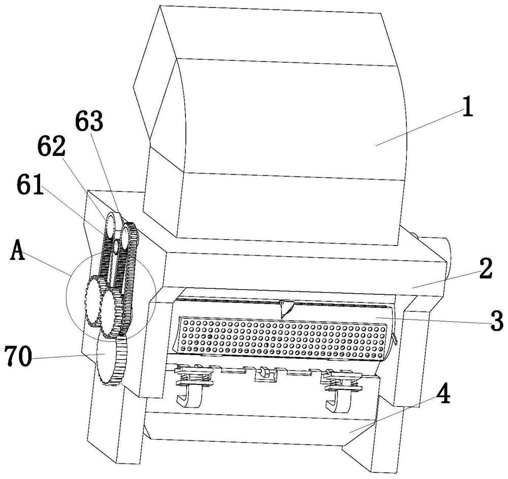 Automatic processing system and processing technology for raw materials for preparing pig feed