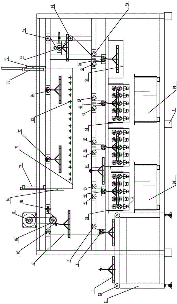 Automatic cleaning method for numbering machine