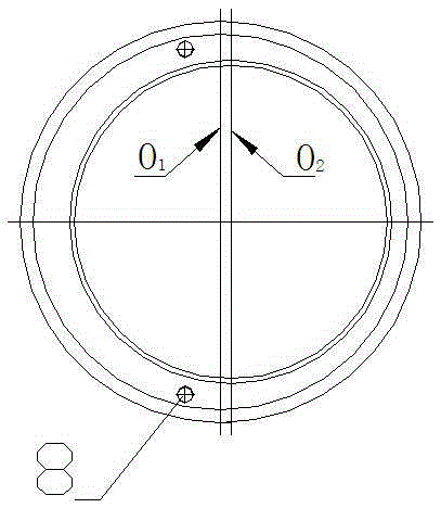 Method for machining large thin-wall inclined eccentric shaft sleeve of gyratory crusher