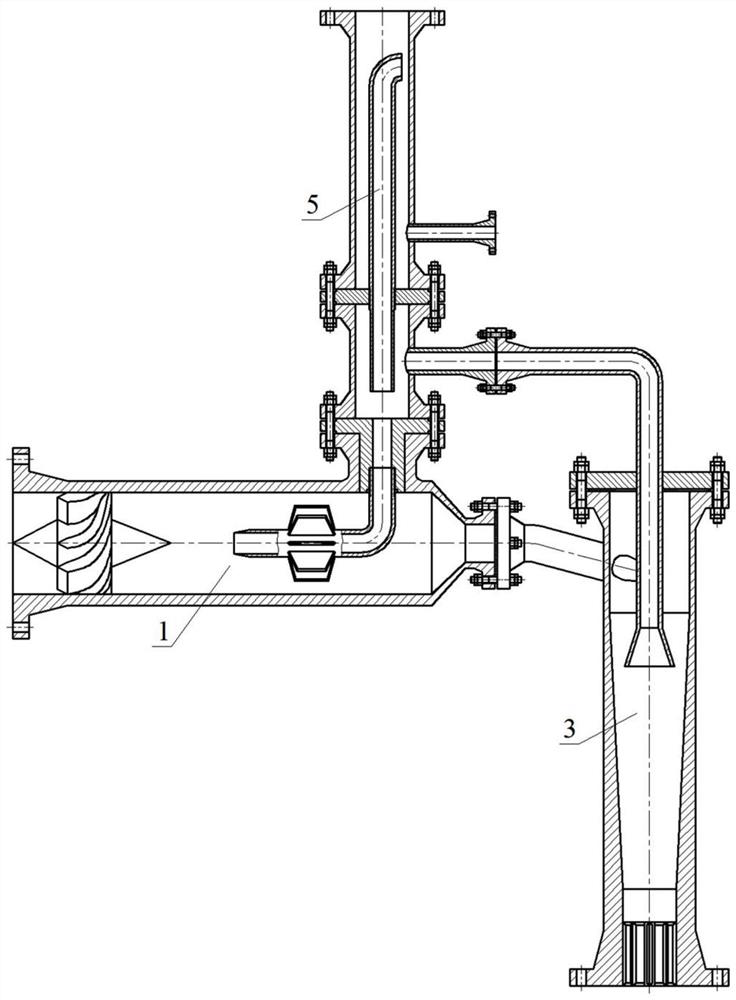 T-shaped pipe network three-stage axial flow gas-liquid separation device and real-time control system