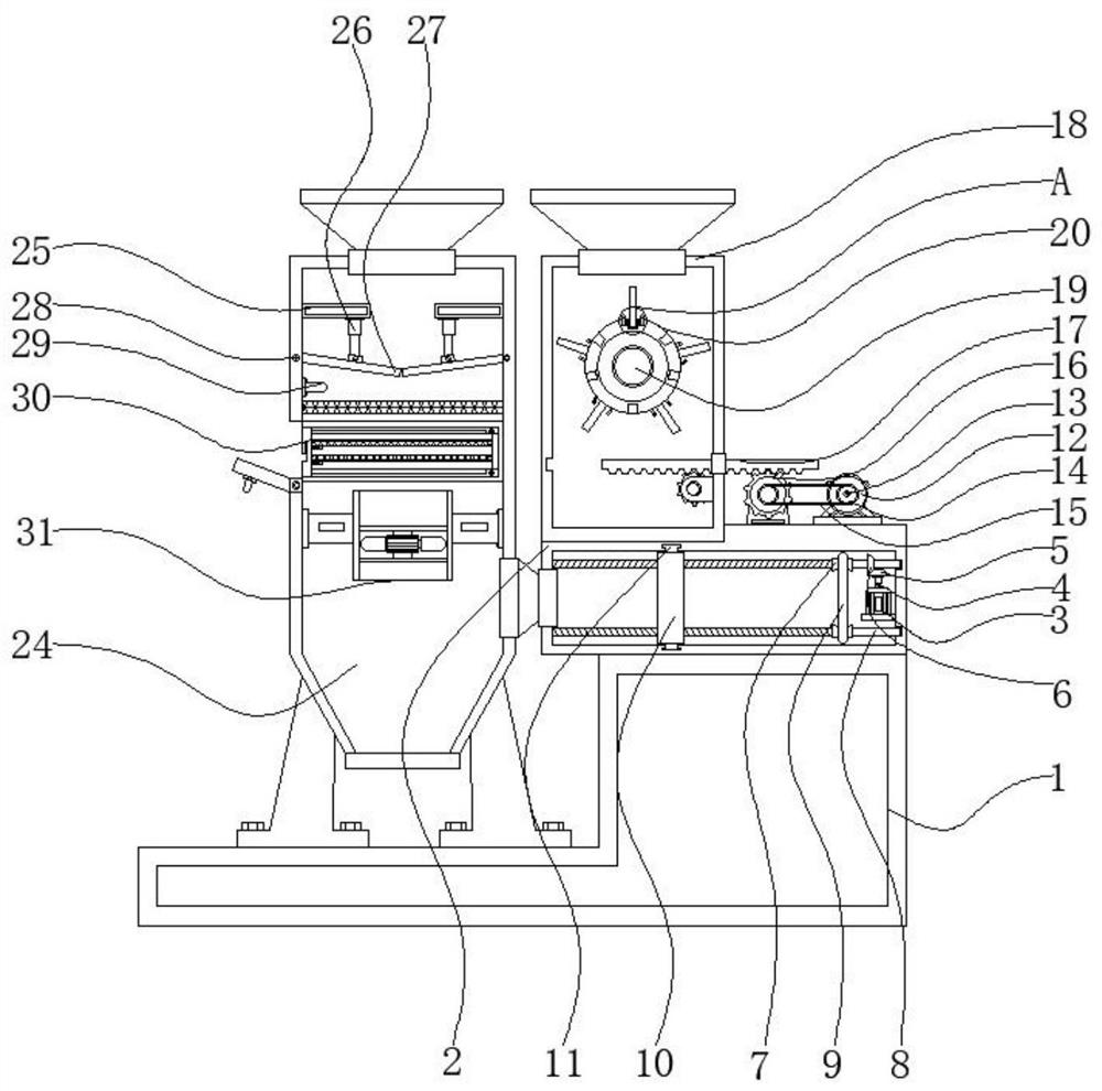 Anti-clogging waste incineration purification device with dust collection function