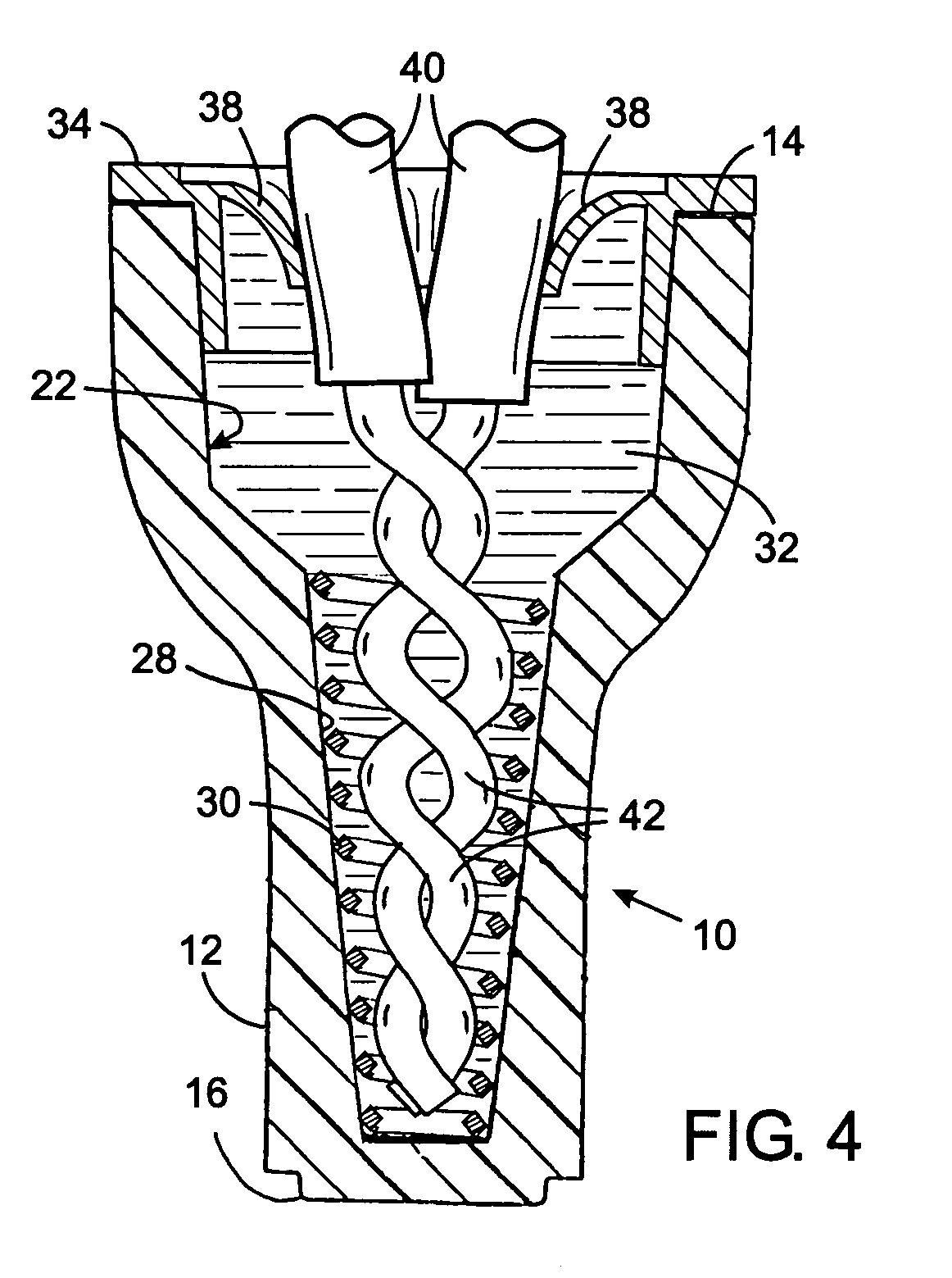 Waterproof twist-on connector for electrical wires