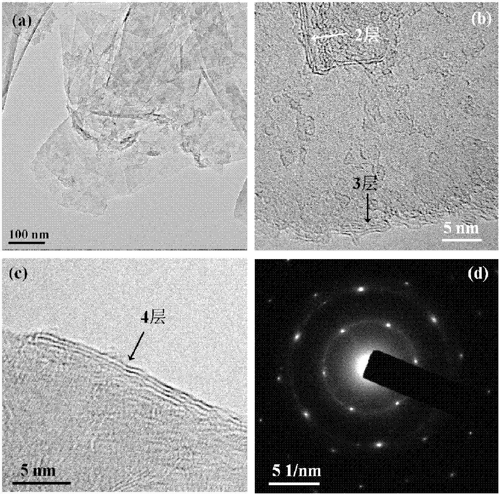 Low-cost mass preparation method of high-quality graphene