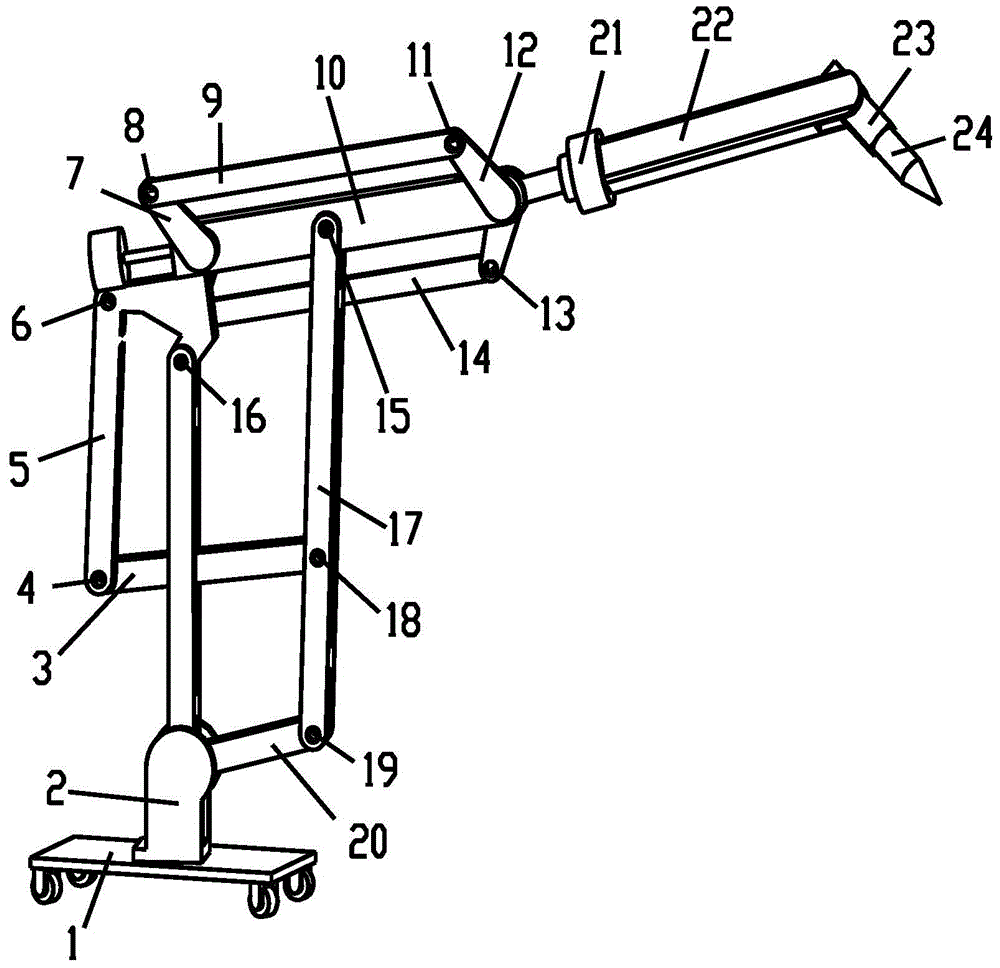 Multi-degree-of-freedom controllable parallel type mobile robot