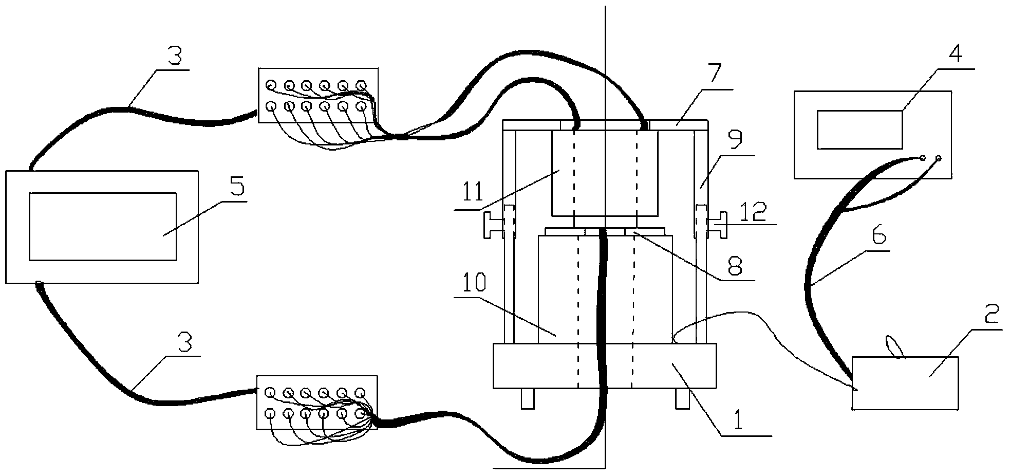 Collector ring rotating state electrical performance detecting device