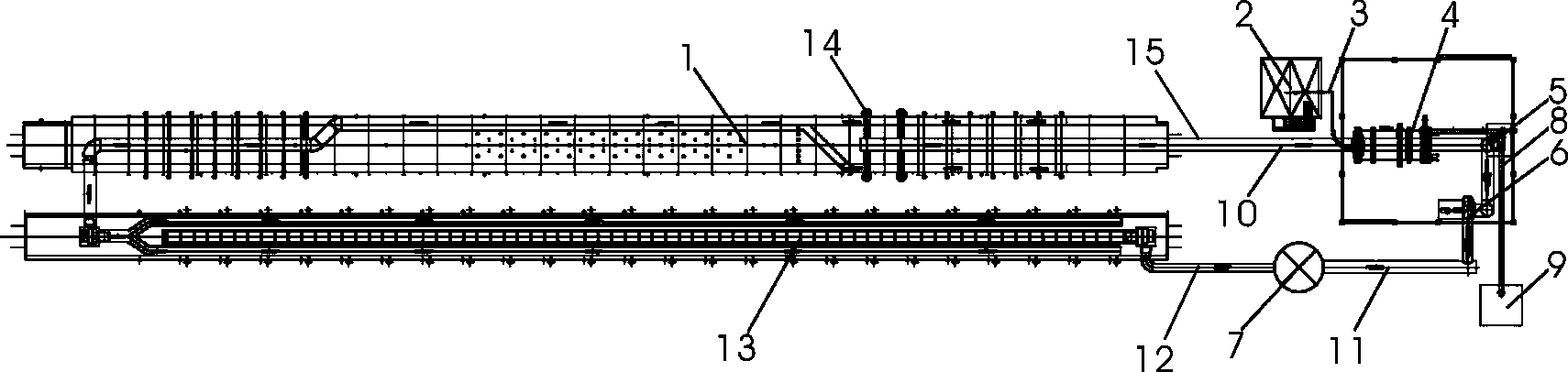 Process for producing brick by waste heat drying sludge from sintered brick production line tunnel kiln