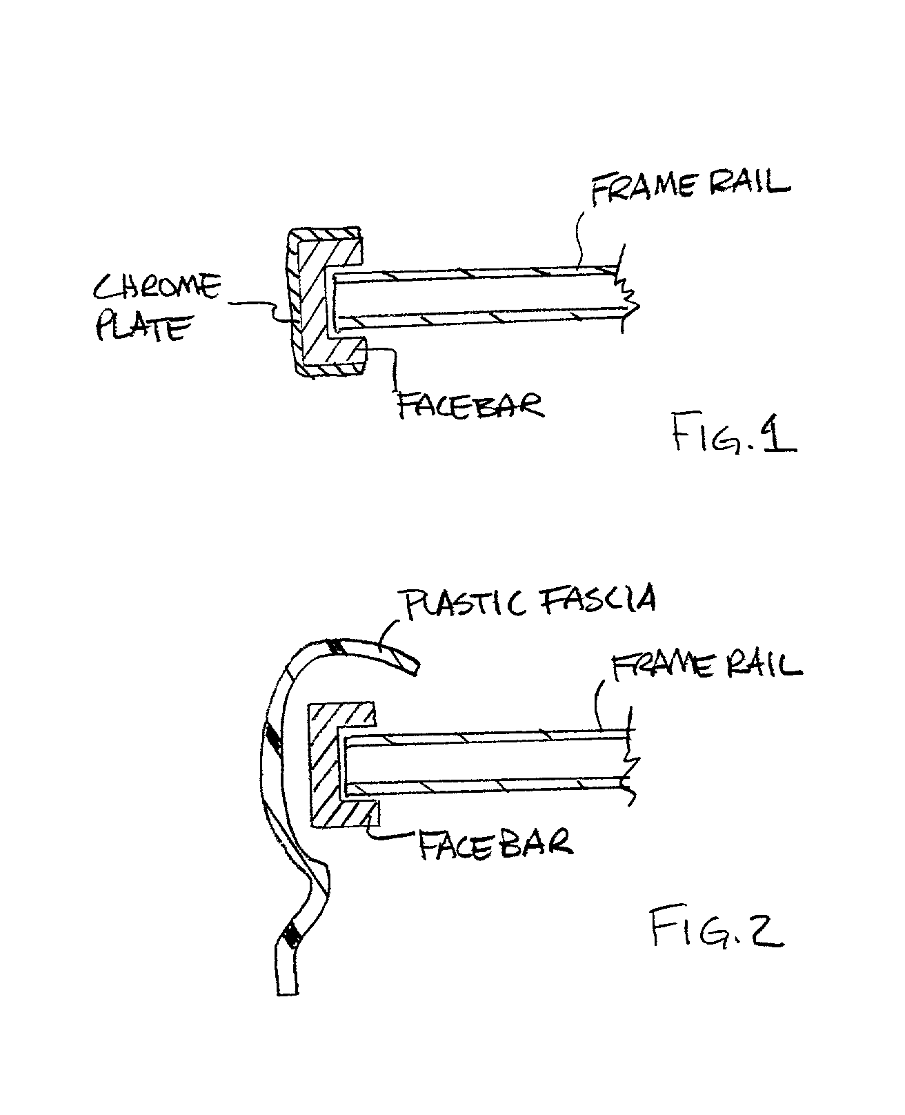 Ultra high strength bumper system facebar