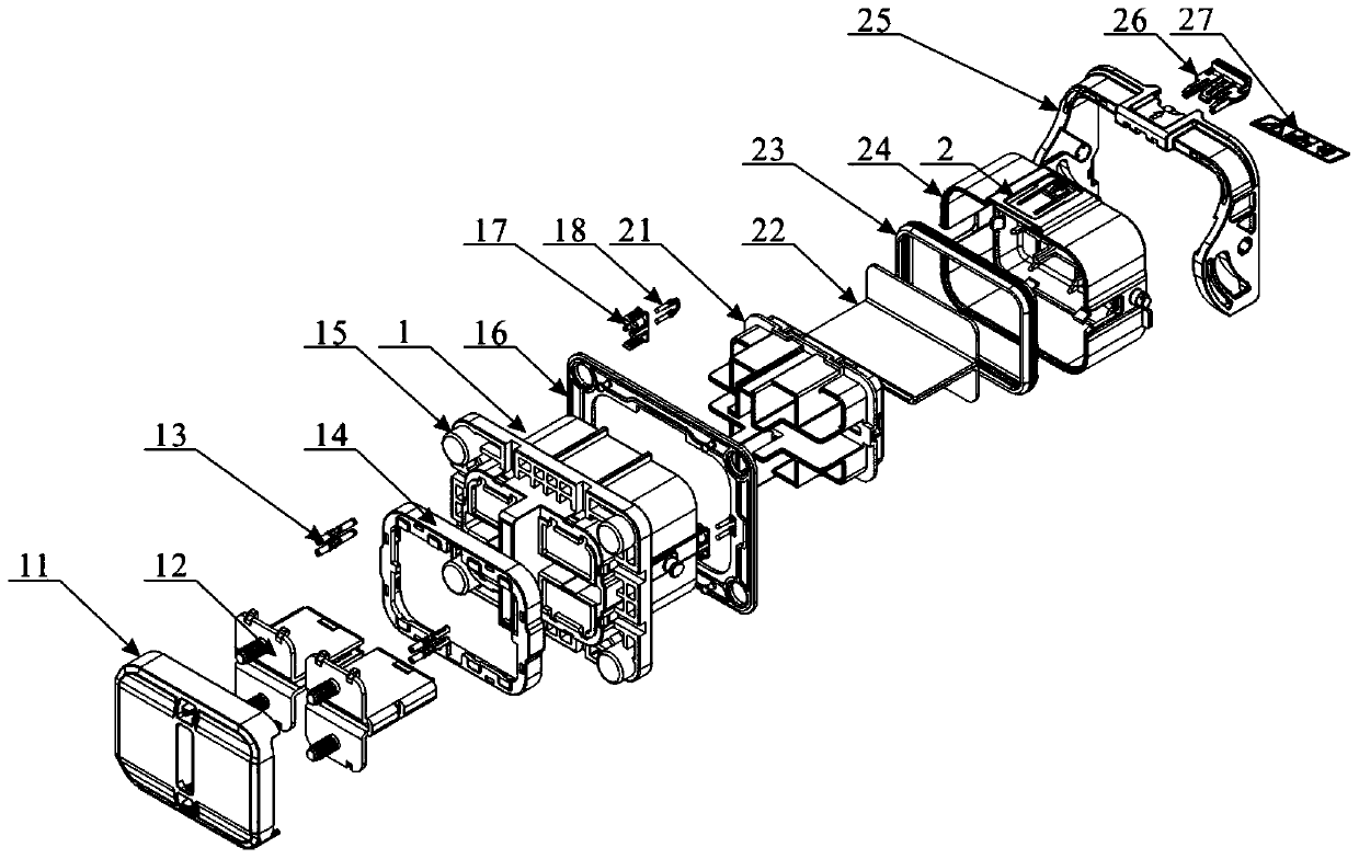 High-overload small-volume shunting type manual maintenance switch