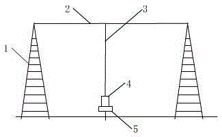 Power transmission network iron tower overhead line lightning stroke alarm device