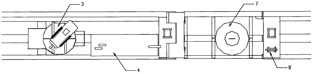 Split type secondary grouting system of shield tunneling machine