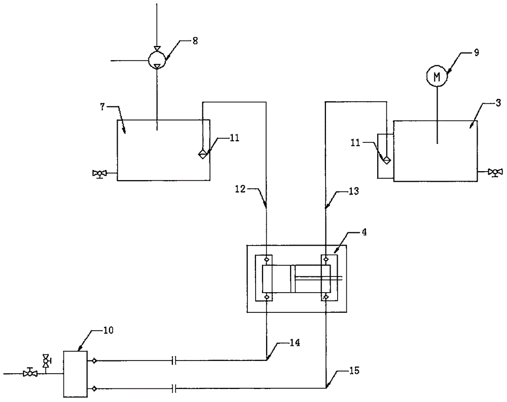 Split type secondary grouting system of shield tunneling machine