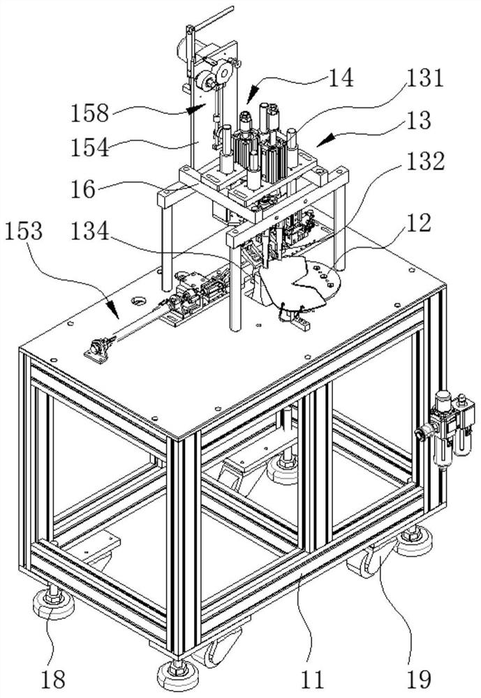 Semi-automatic N95 mask production line