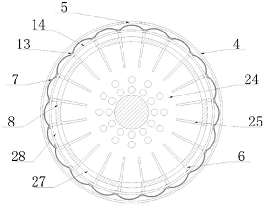 Stone cutting cooling water treatment device