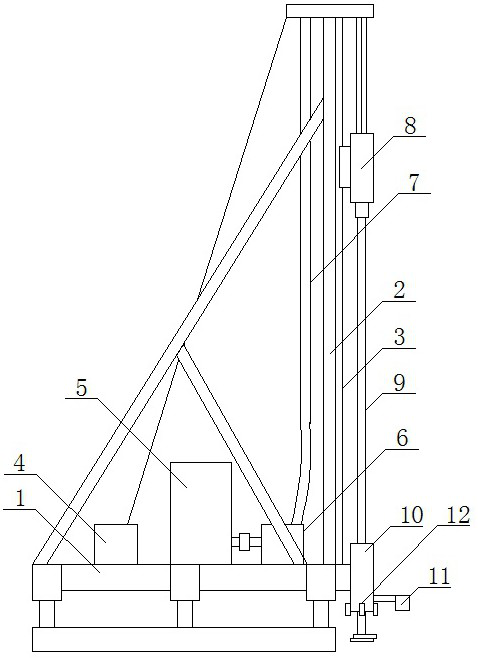 A soil deep mixing process and device for in-situ remediation of organic pollution