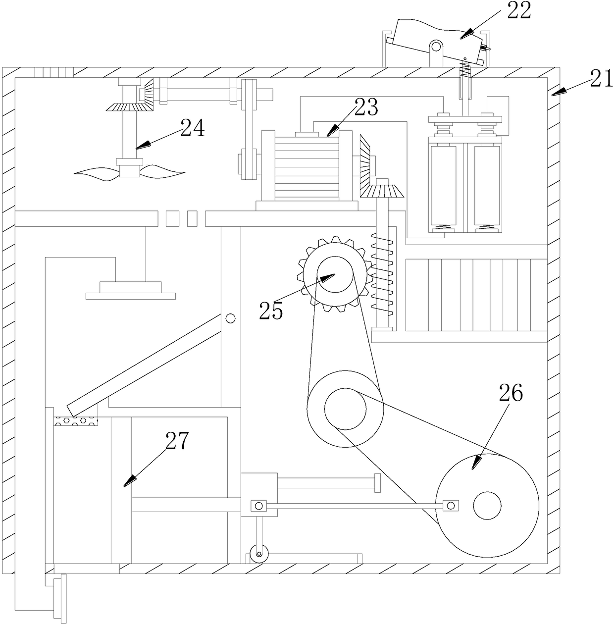 Sand board machine for bathroom cabinet production