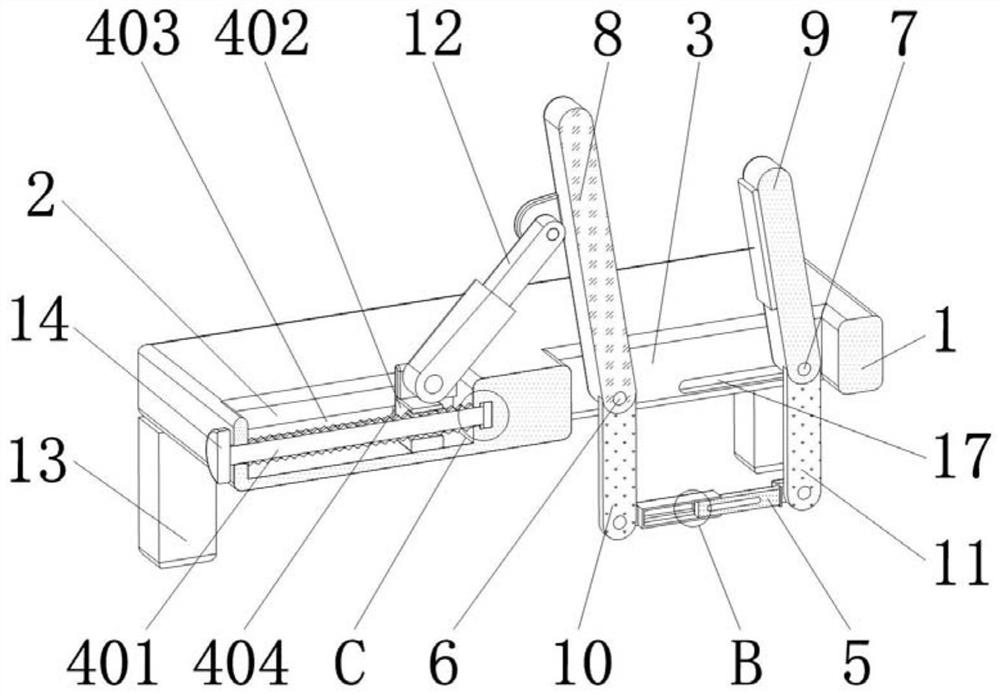 Prefabricated concrete wall type auxiliary supporting assembly