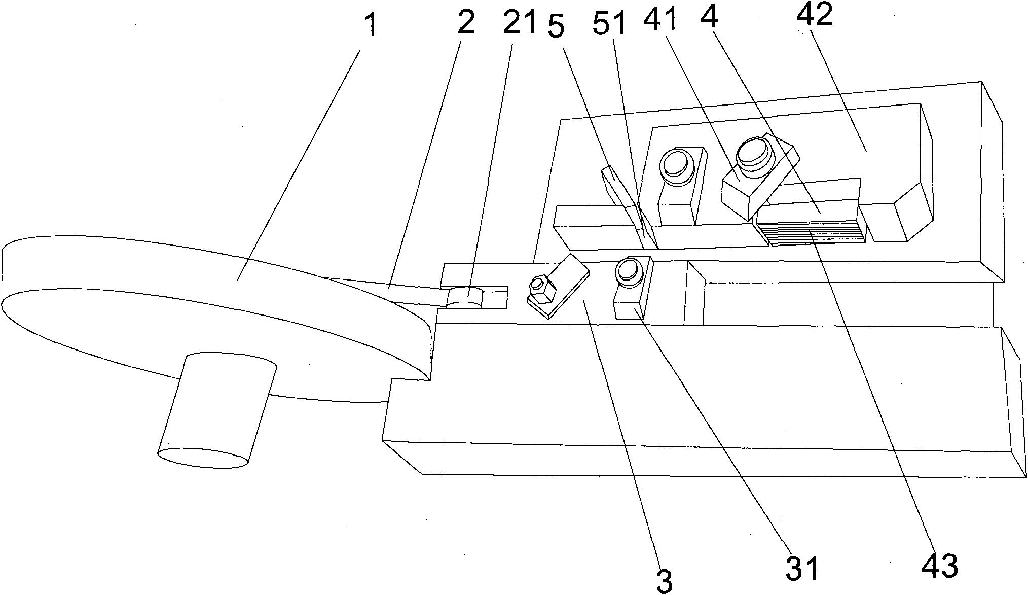 Semi-automatic thread rolling plate