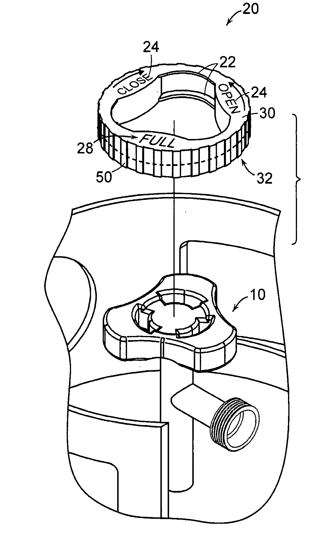 Indicator cap for gas cylinders