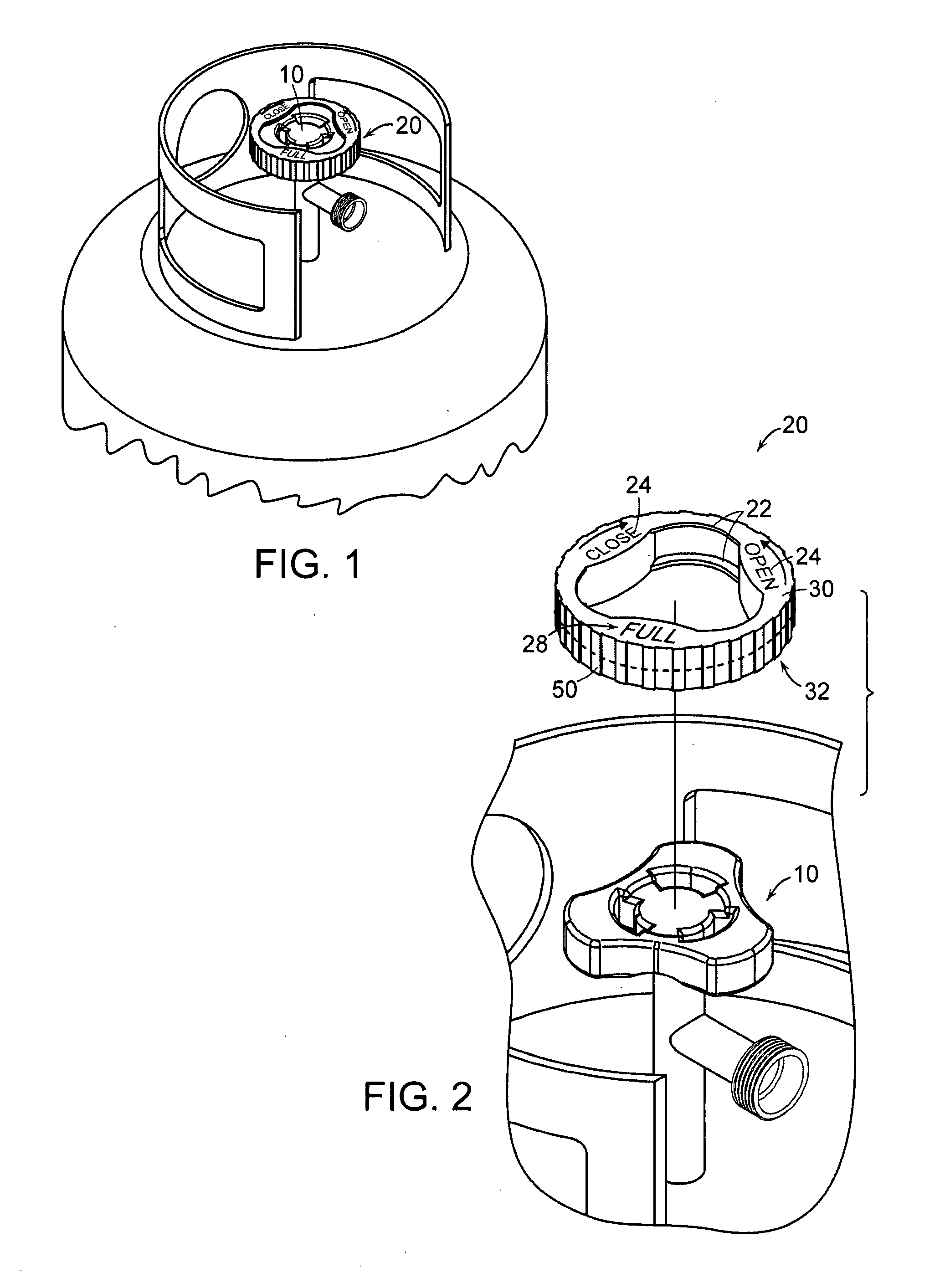 Indicator cap for gas cylinders