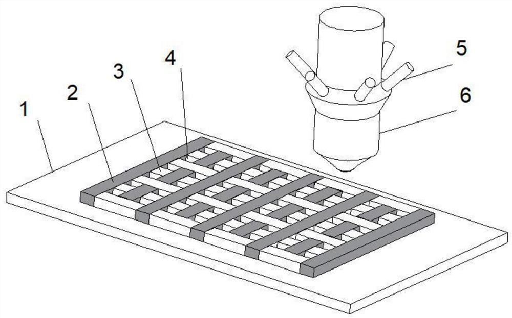 Additive manufacturing method of lightweight rigid-flexible coupled heterostructure