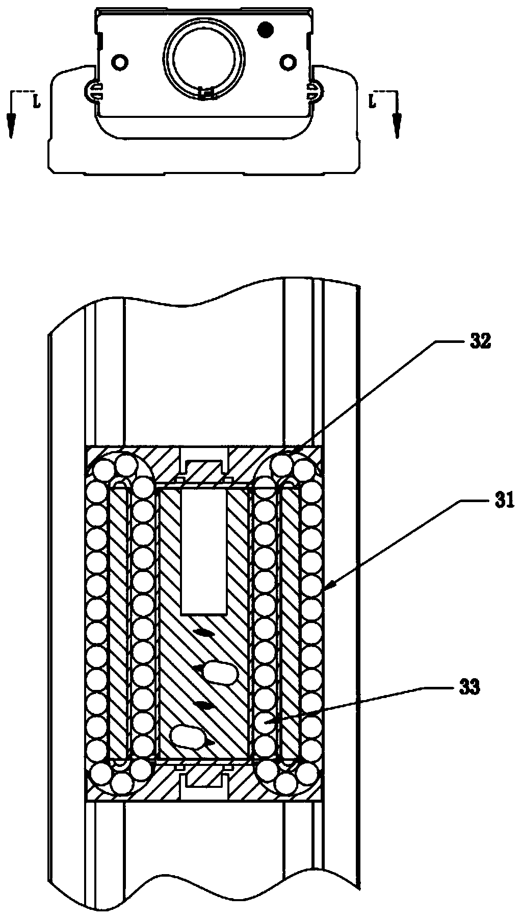 Circular rolling mechanism for steel ball