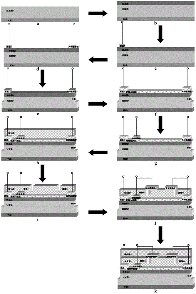 Insulated Gate Right Angle Gate-Drain Composite Field Plate Power Device