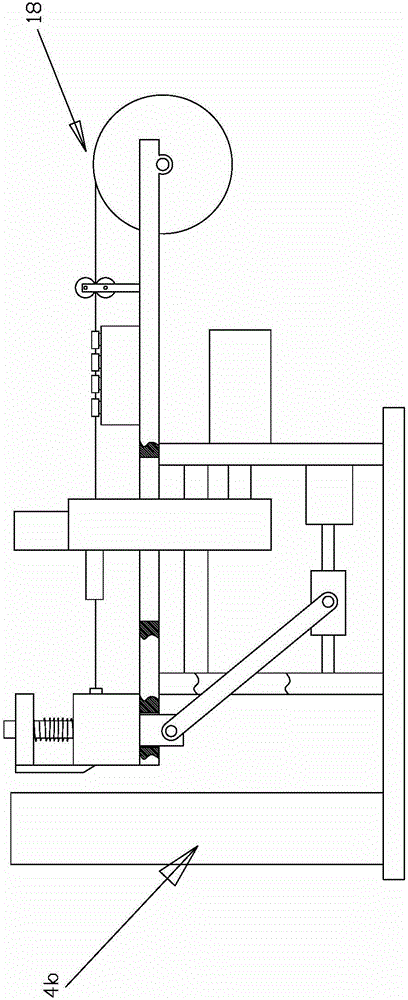 Continuous production device for lamp tripod