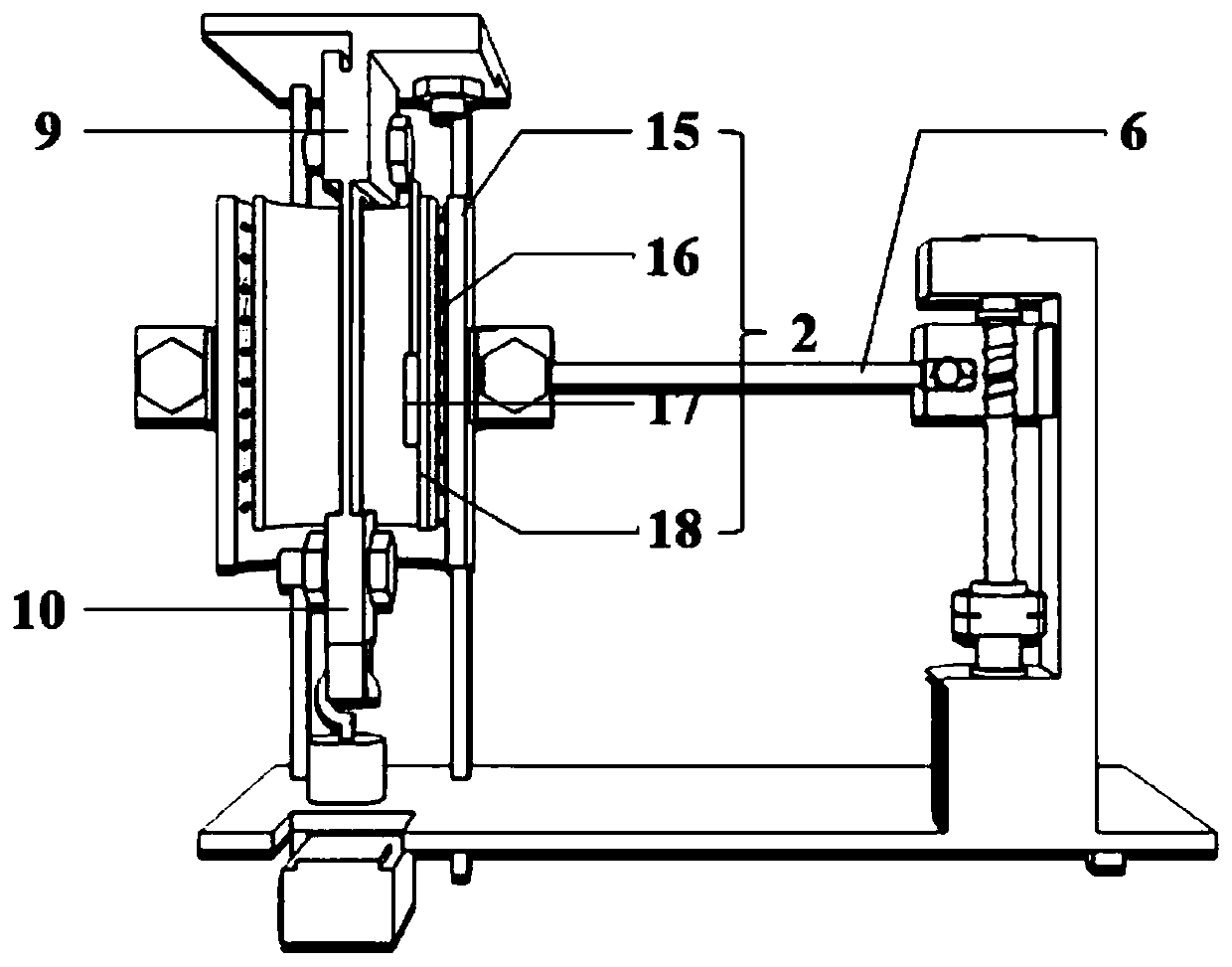 Device for testing thermal response speed of shape memory material